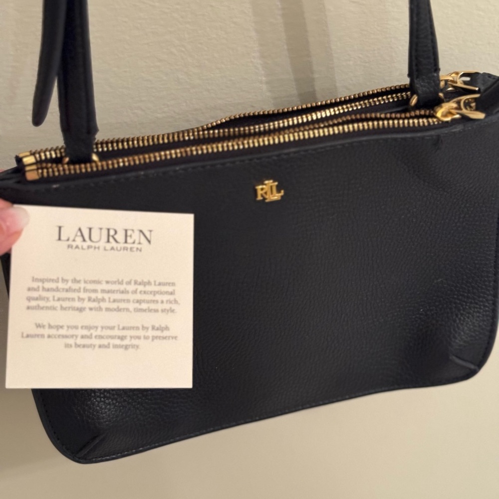 Ralph Lauren Navy Signature Crossbody Bag Like NEW!